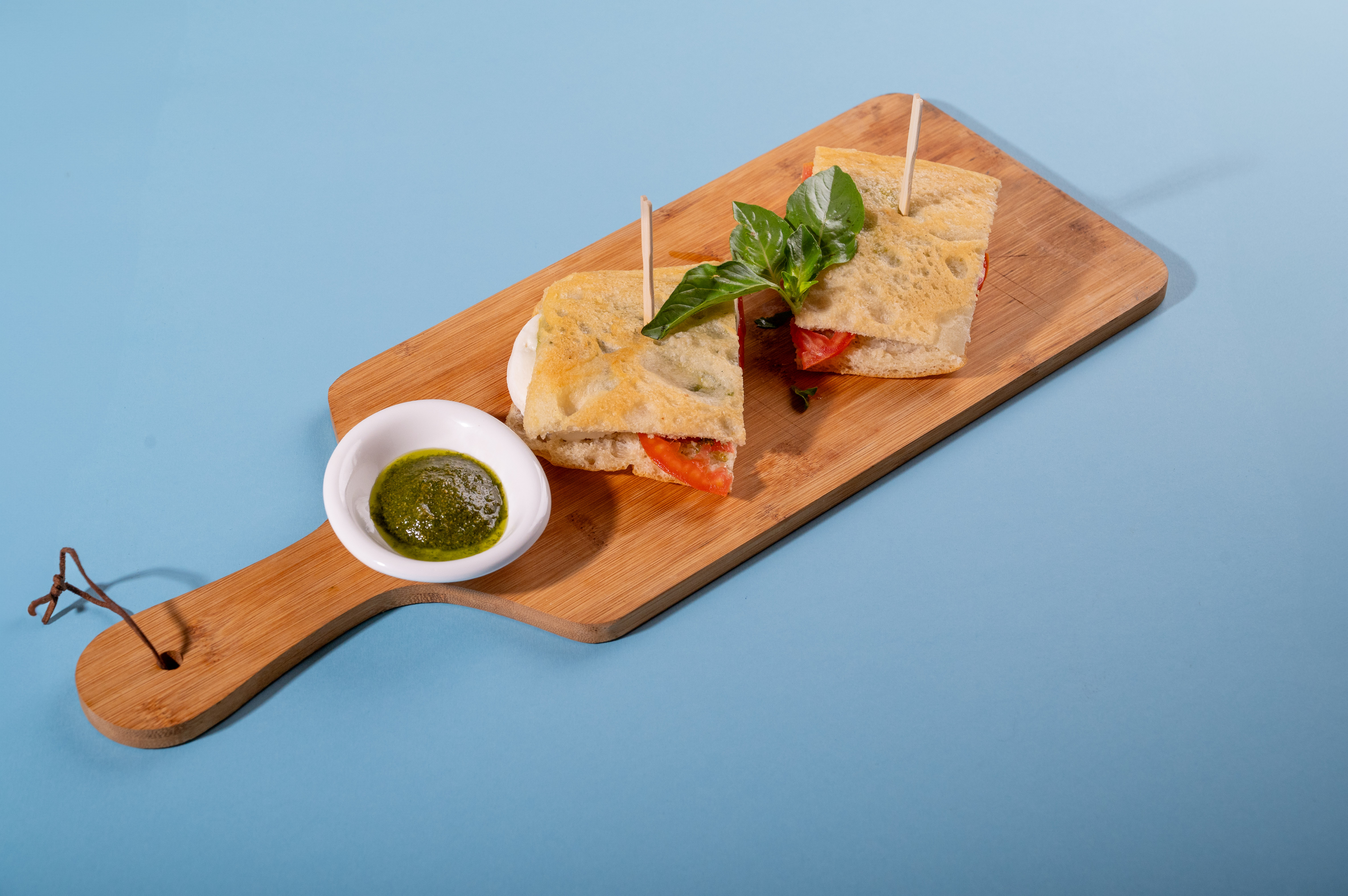 Homemade Focaccia Caprese